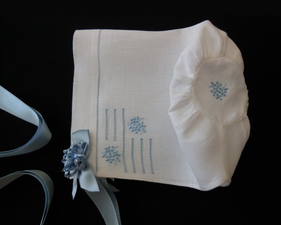 Margie Begginning Hemstitched Bonnet
